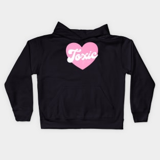 Pink toxic heart Valentine’s Day Kids Hoodie